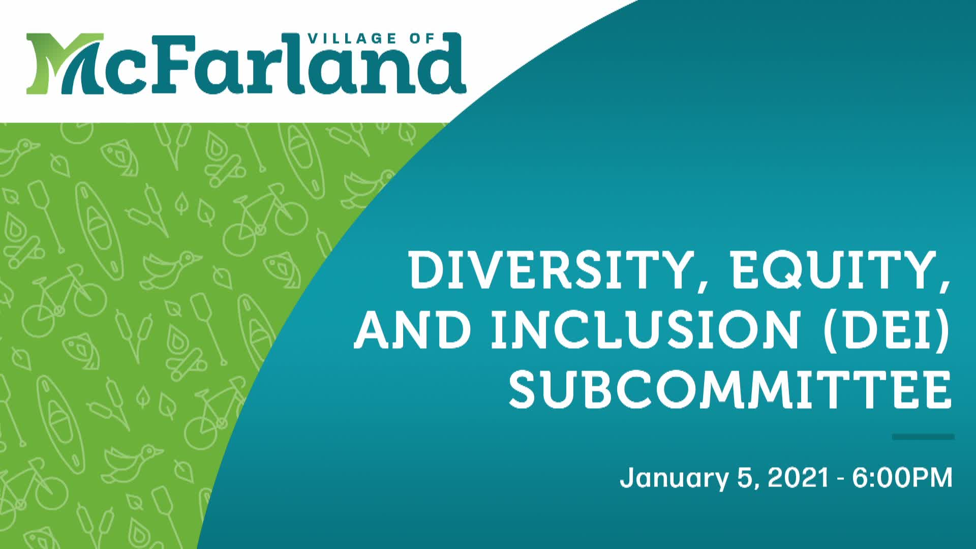 Diversity, Equity, and Inclusion Committee 1/5/21