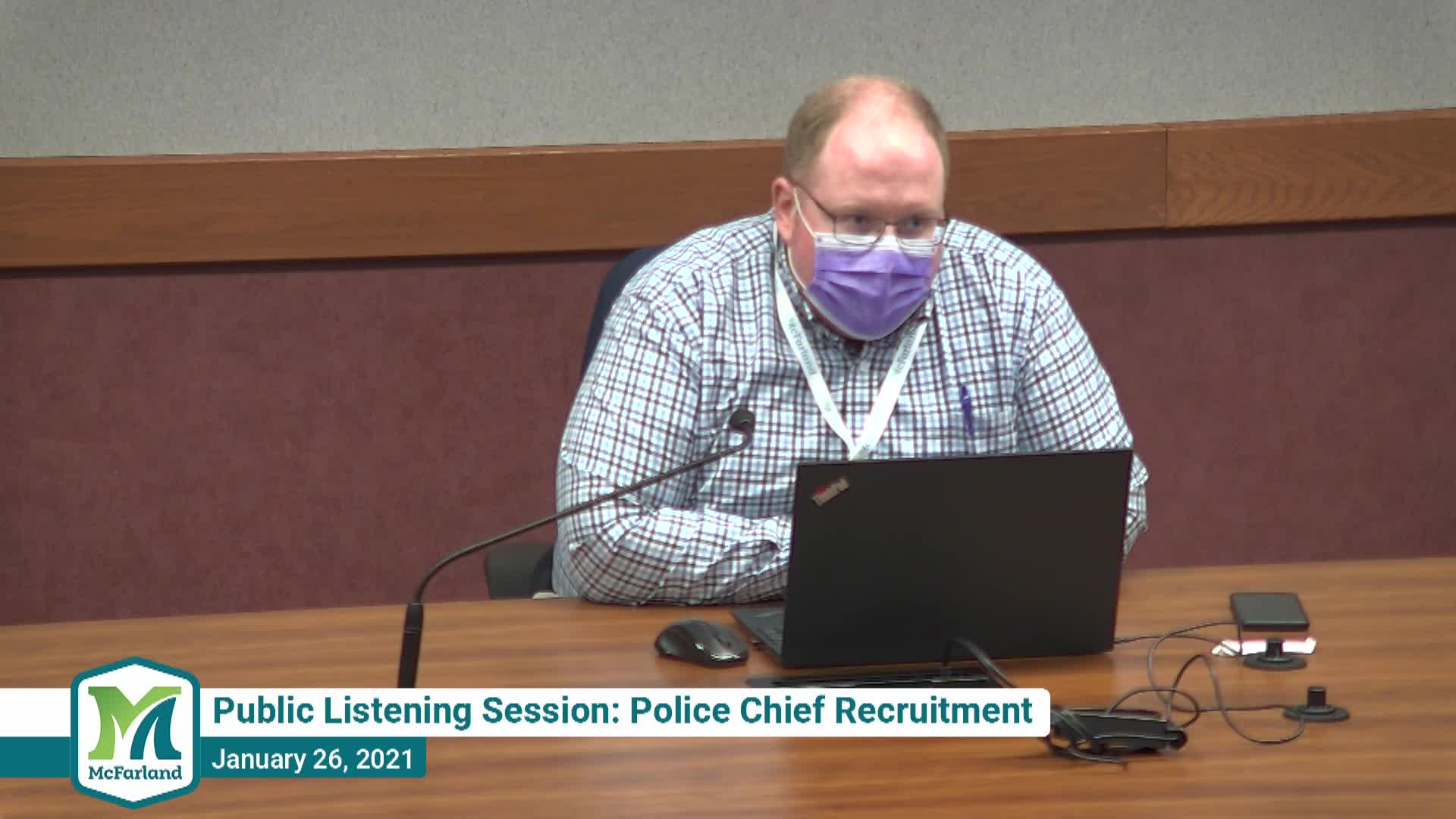 Public Listening Session: Police Chief Recruitment 1/26/21
