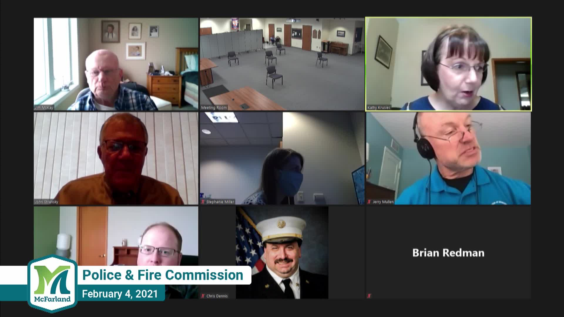 Police & Fire Commission 2/4/21