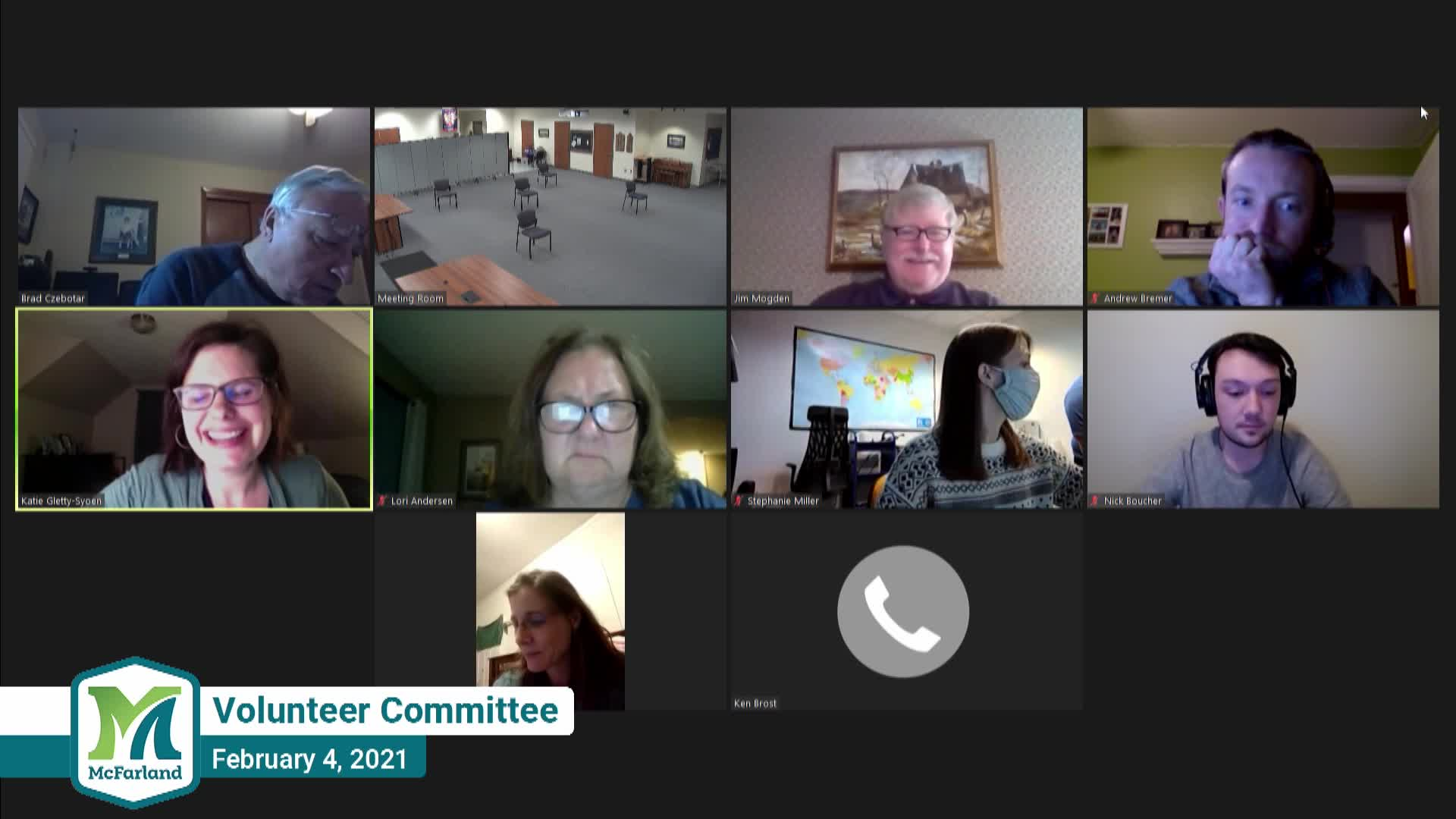 Volunteer Committee 2/4/21