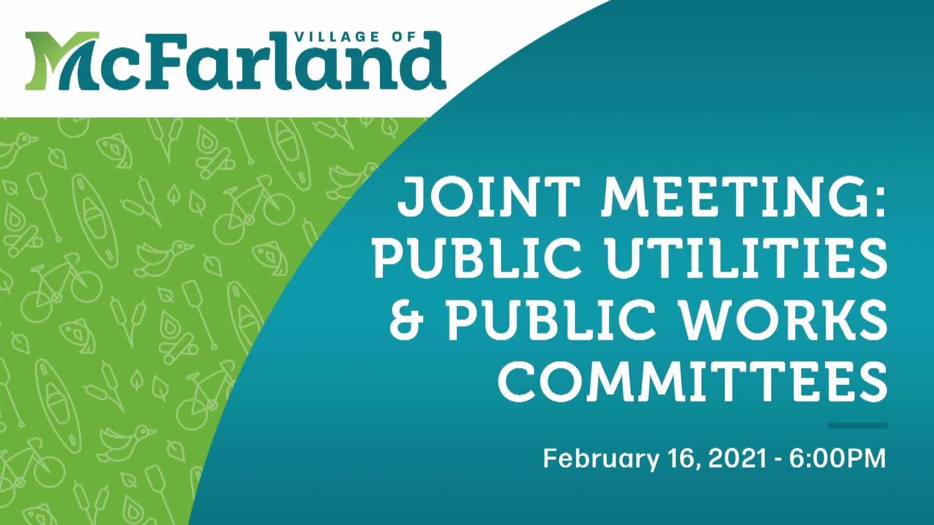 Joint Public Utilities/Public Works 2/16/21