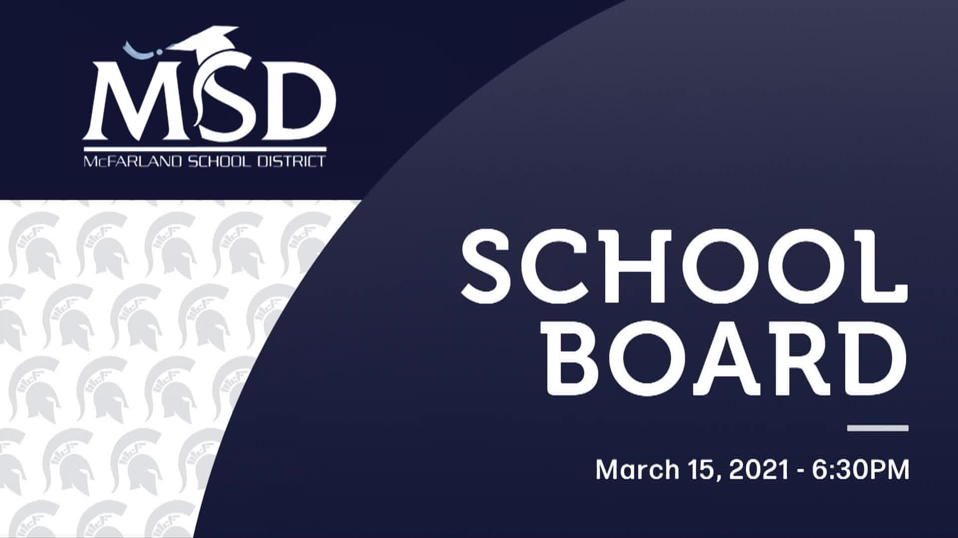 Thumbnail image for School Board 3/15/21