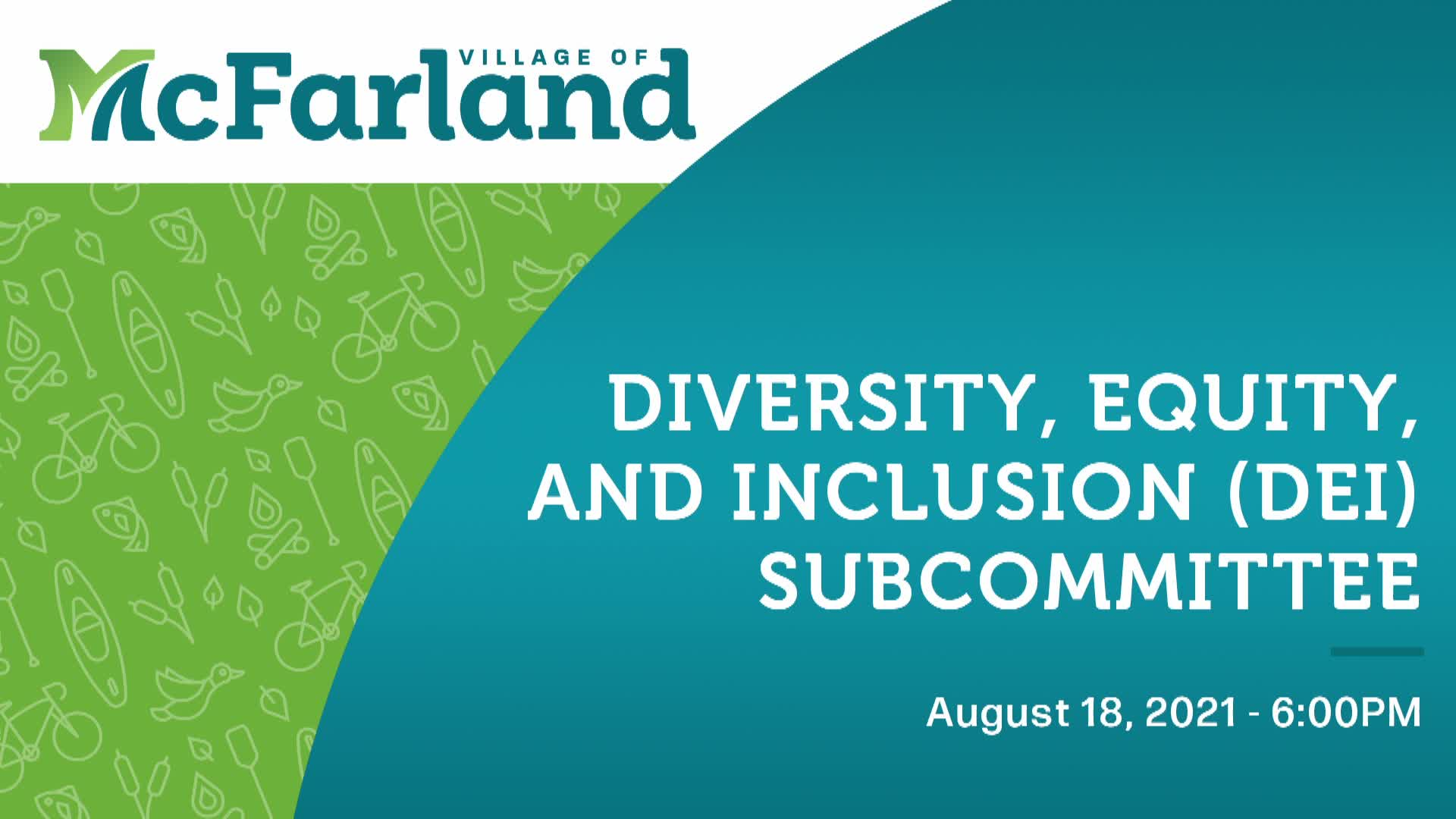 Thumbnail image for Diversity, Equity, and Inclusion Committee 8/18/21