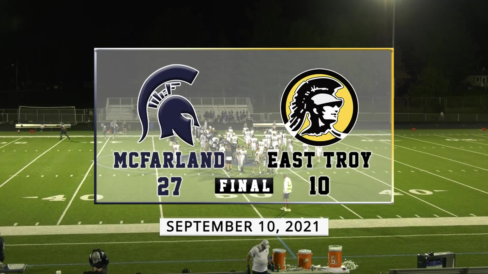 Thumbnail image for Spartan Football vs East Troy Trojans | September 10, 2021
