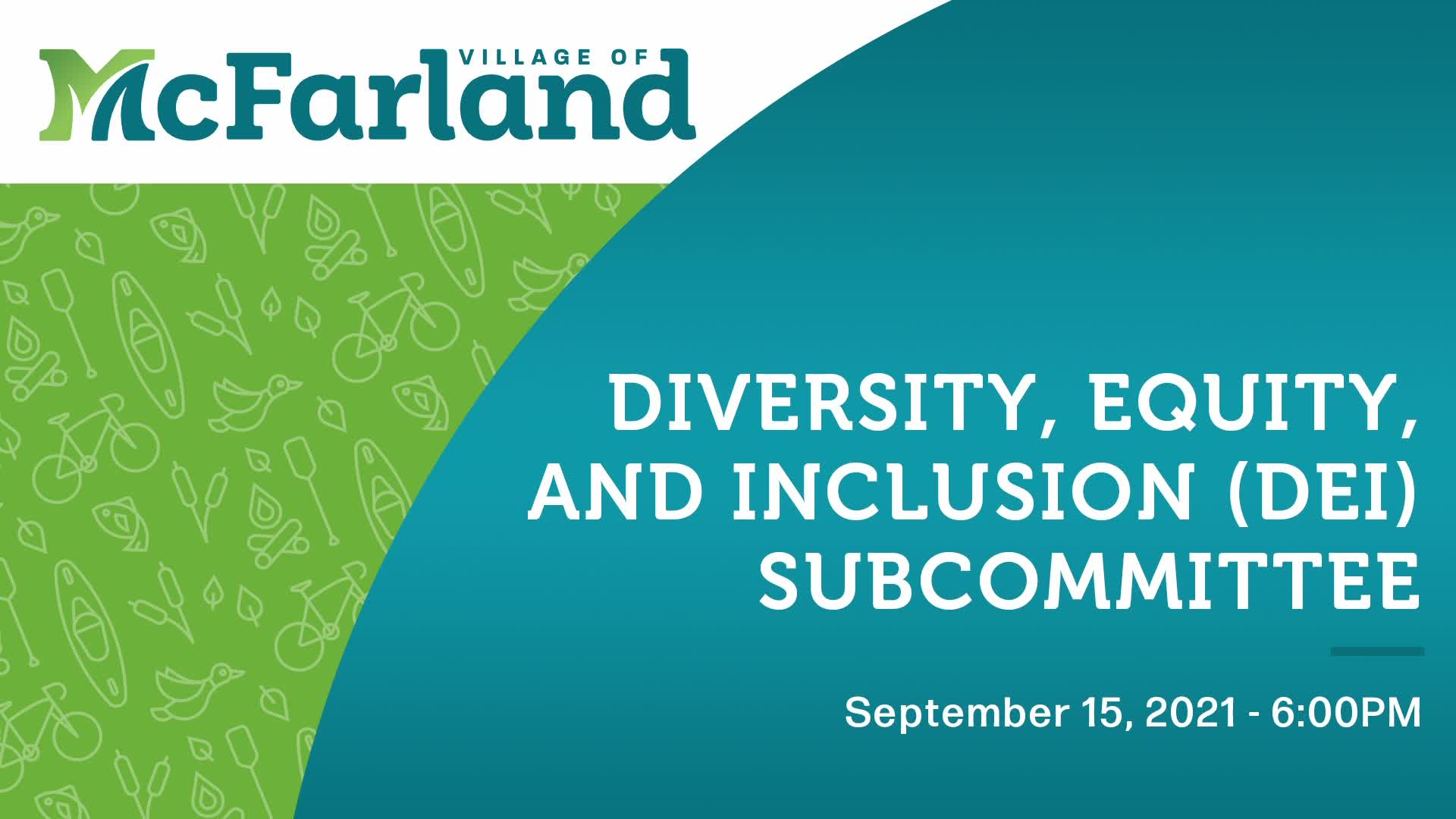 Diversity, Equity, and Inclusion Committee 9/15/21