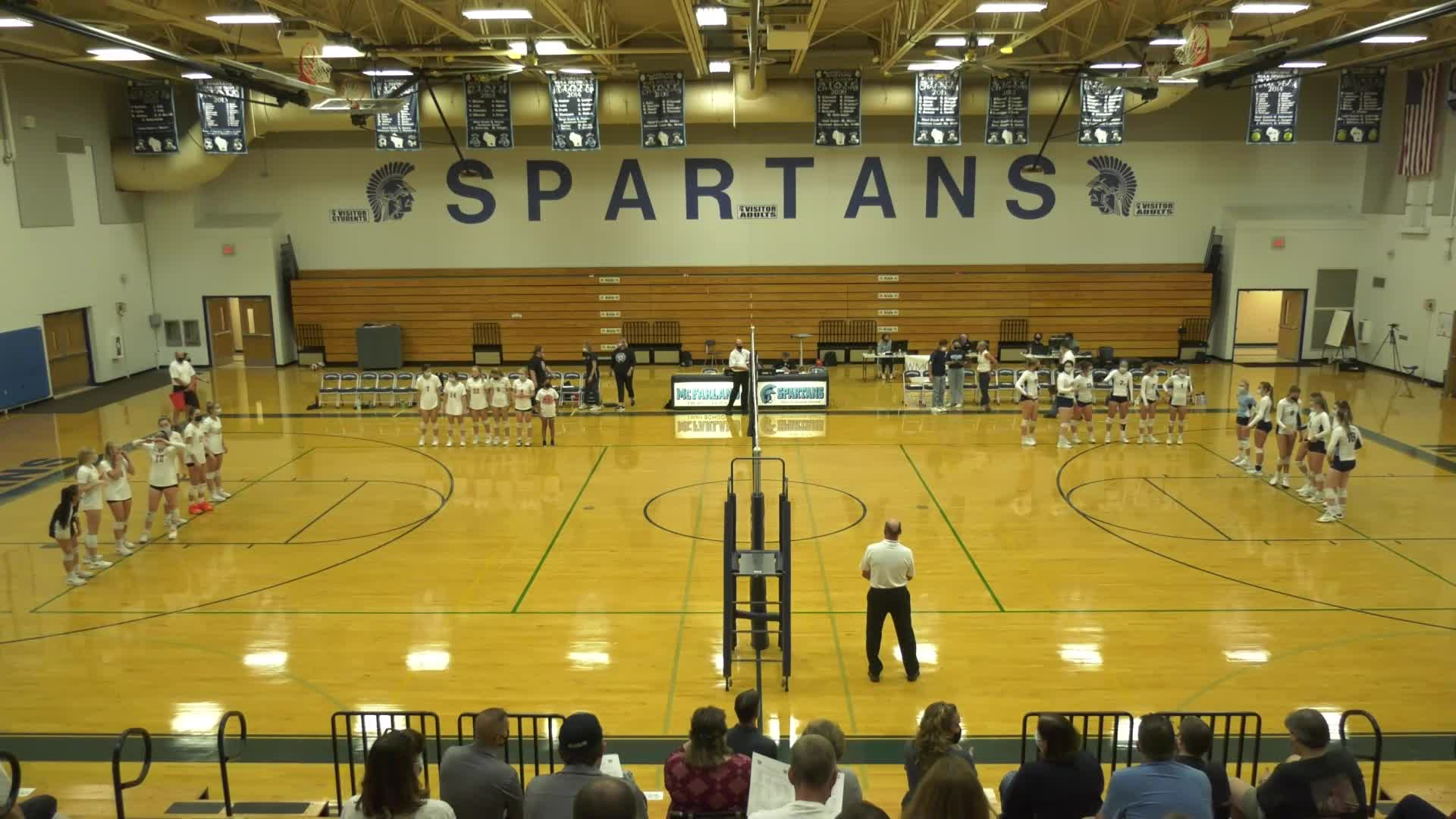 Spartan Girls Volleyball vs Whitewater Whippets | September 30, 2021