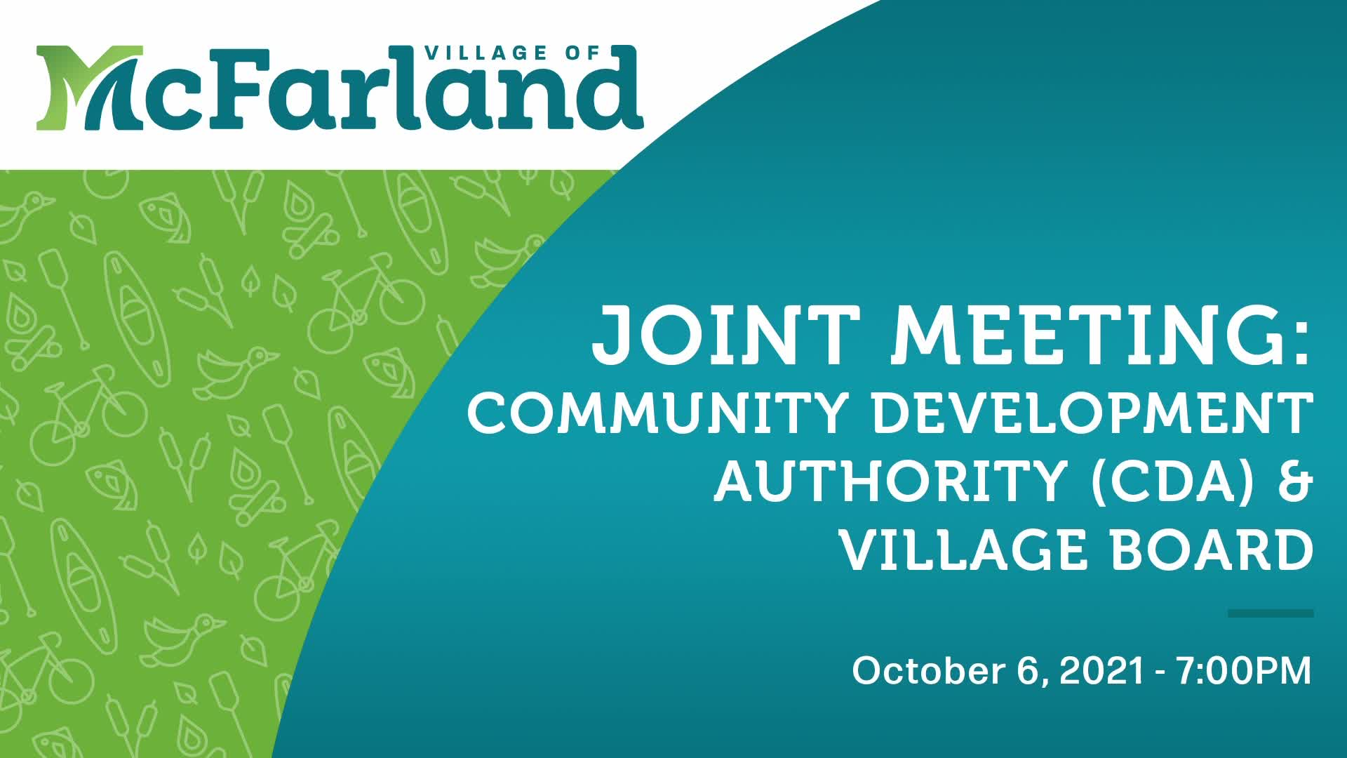 Joint Village Board/Community Development Authority 10/6/21