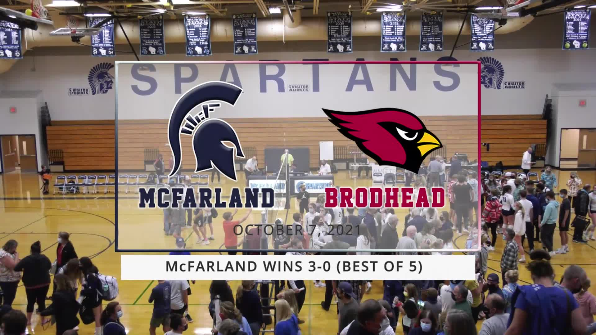 Spartan Volleyball vs Brodhead | October 7, 2021