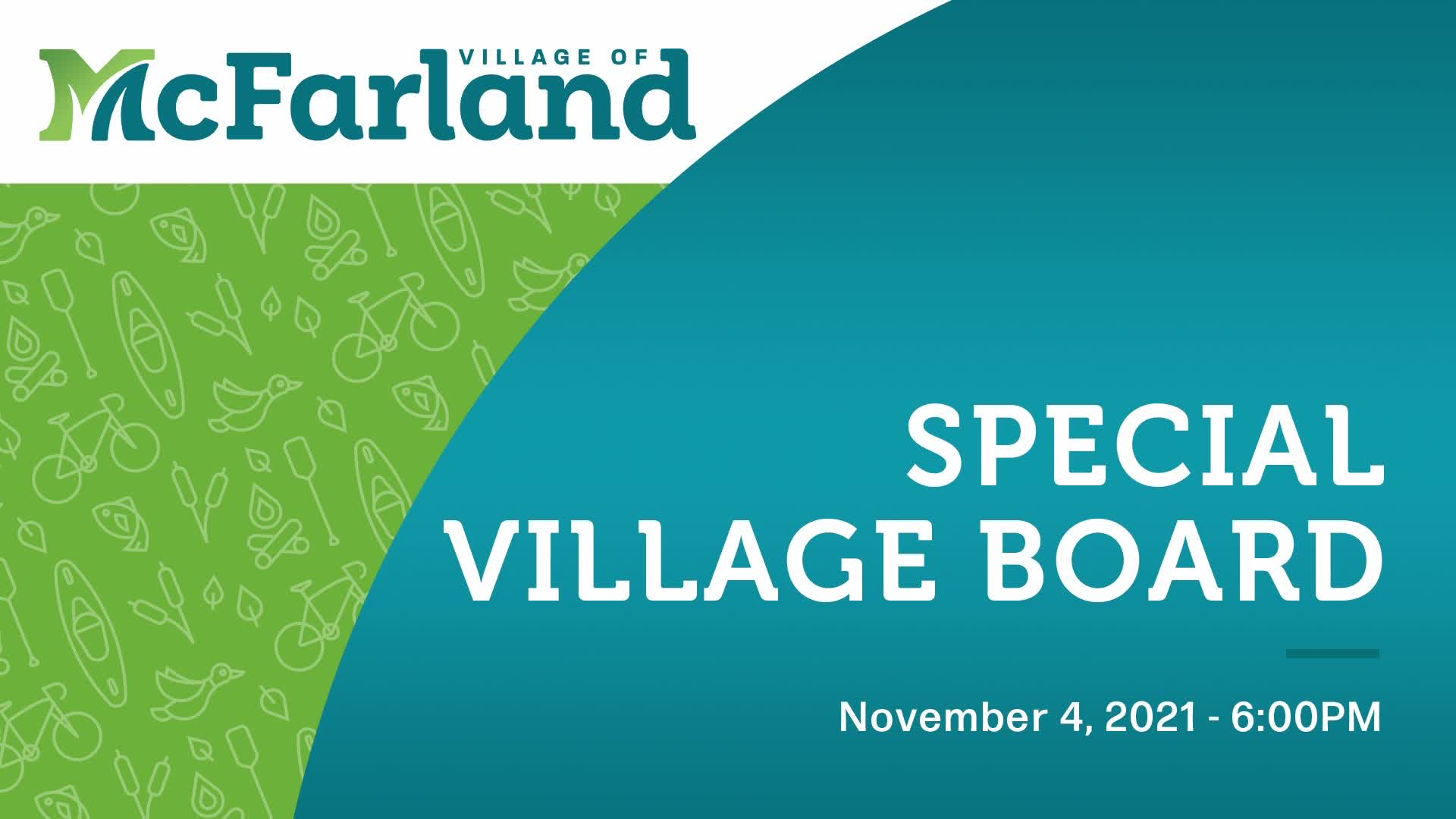 Special Village Board 11/4/21
