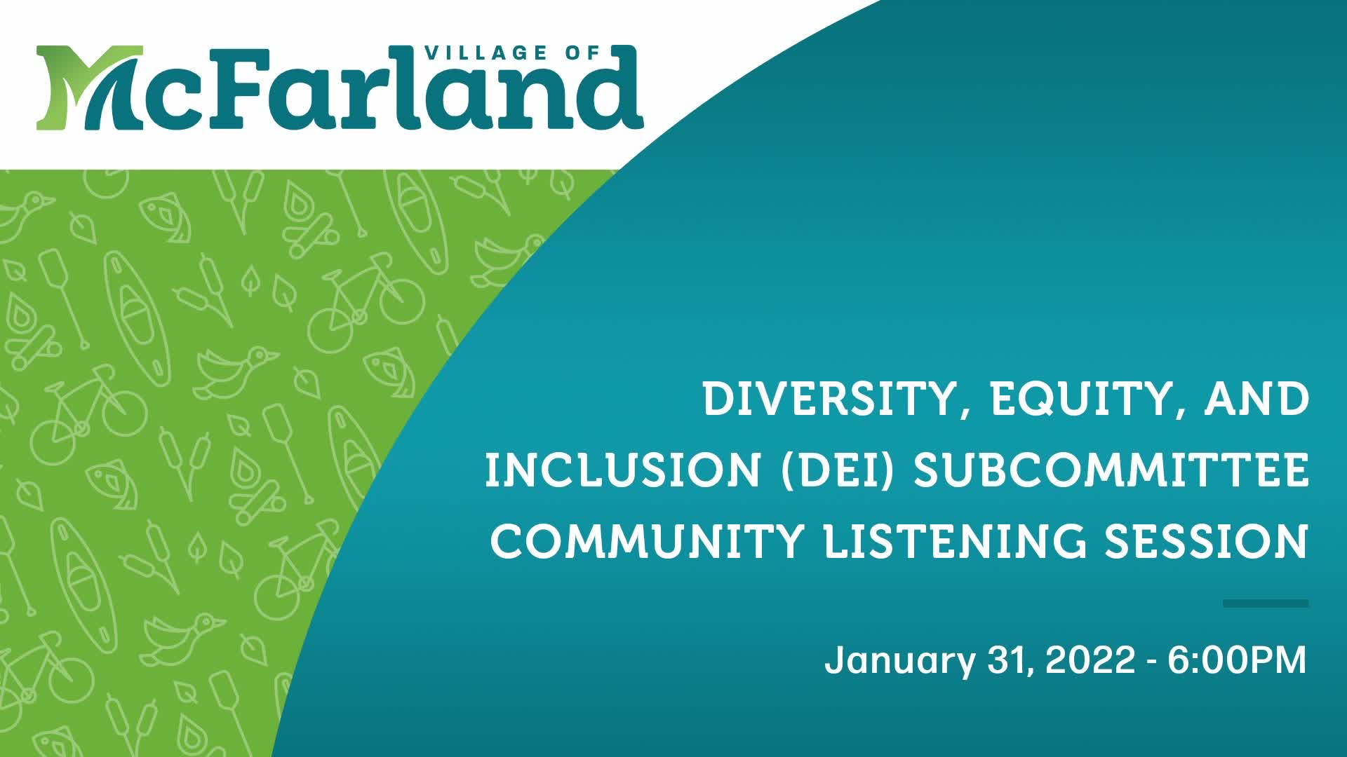 Thumbnail image for Diversity, Equity, & Inclusion Community Listening Session 1/31/22
