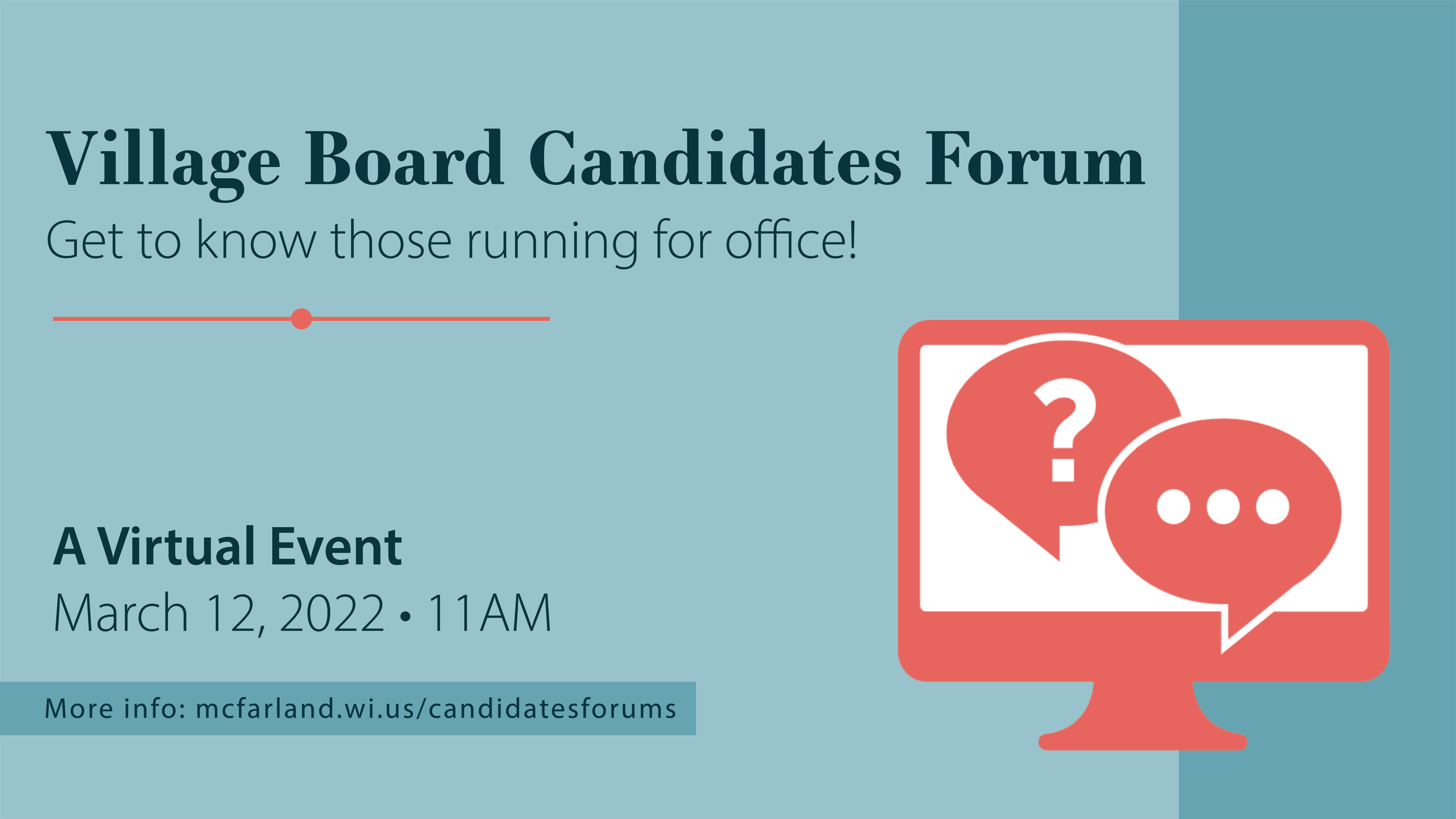 Thumbnail image for 2022 Village Board Candidates Forum