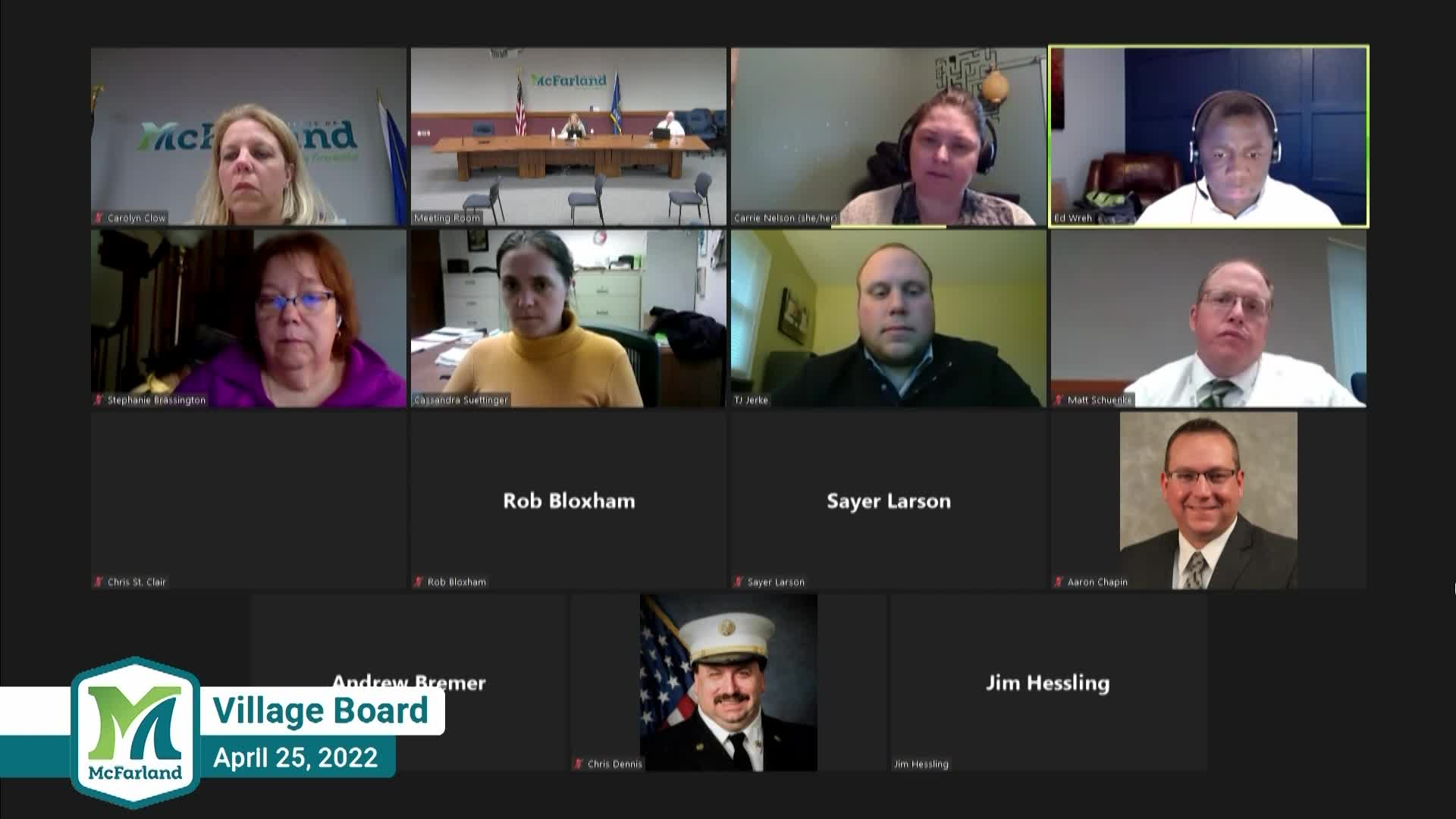 Village Board 4-25-22