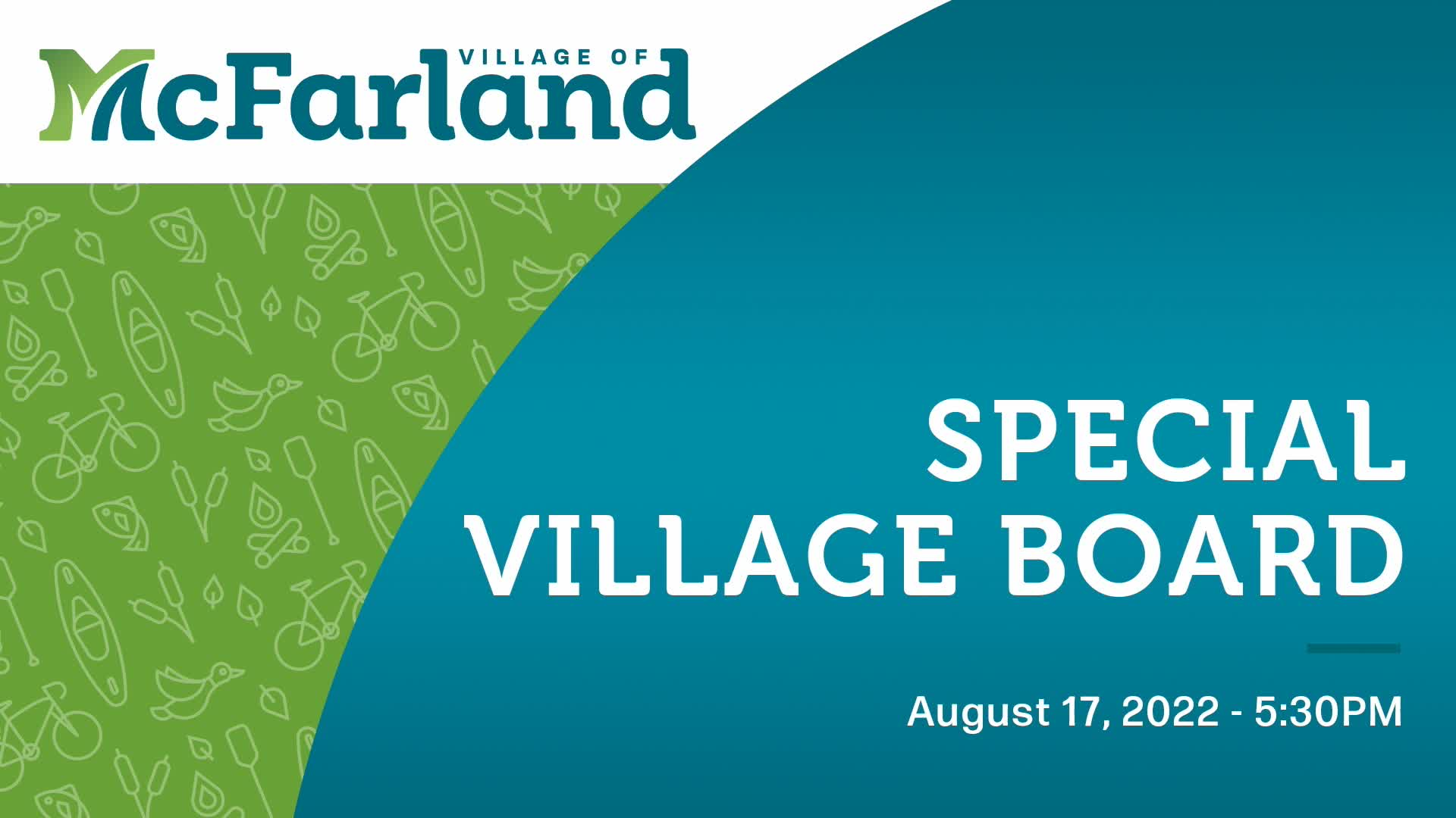 Special Village Board: Retreat 8/17/22