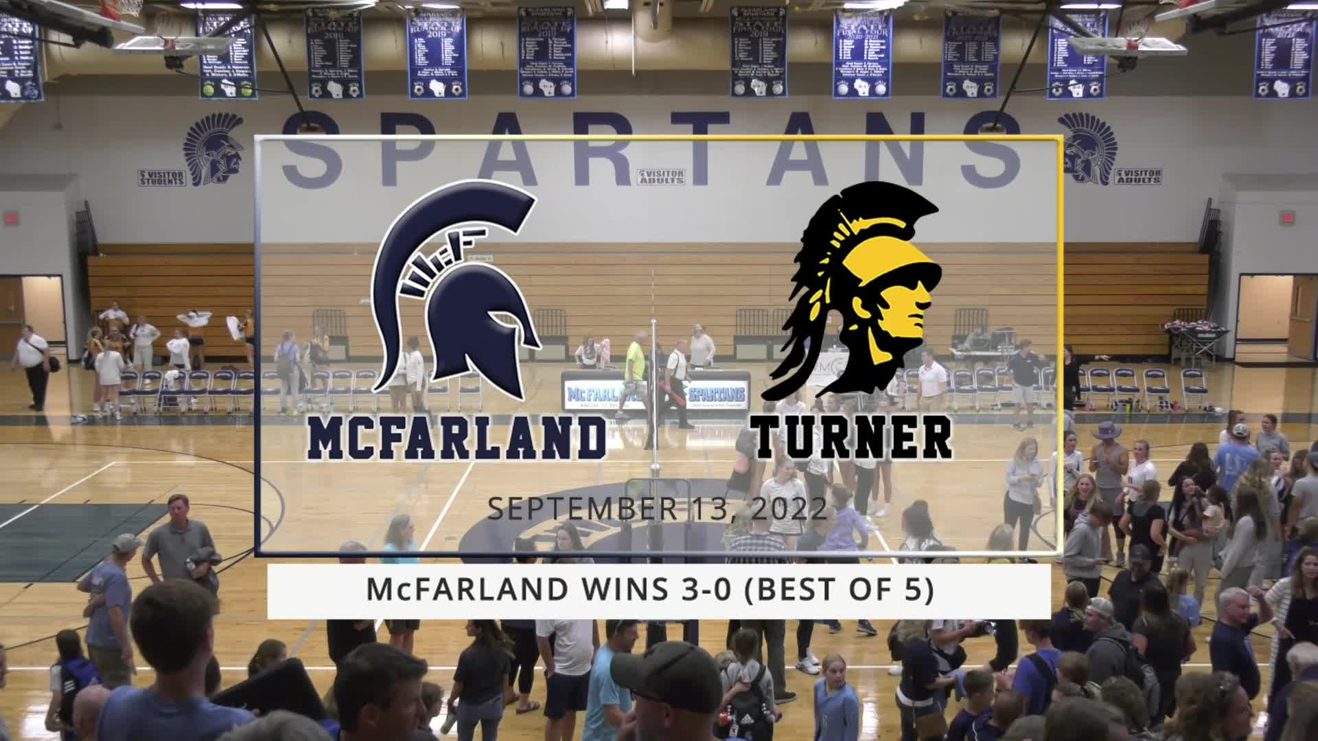 Thumbnail image for Spartan Girls Volleyball vs Turner Trojans | September 13, 2022