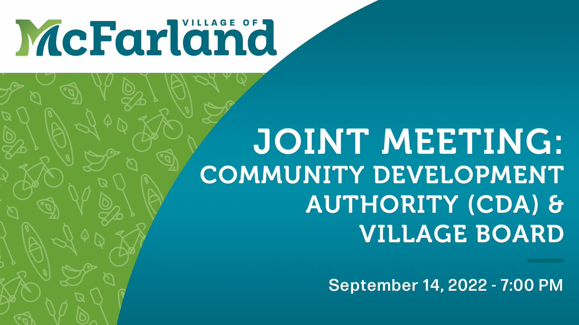 Joint Village Board/Community Development Authority 9/14/22