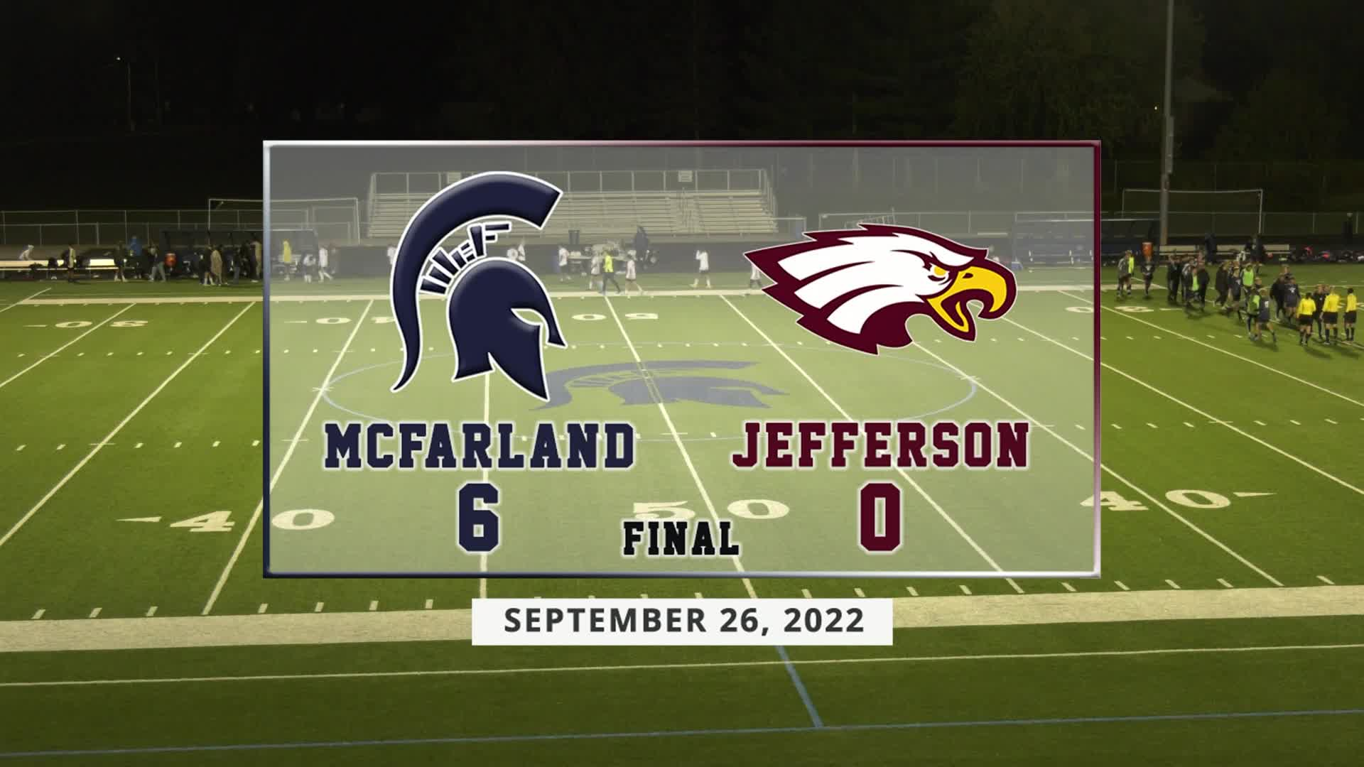 Thumbnail image for Spartan Boys Soccer vs Jefferson Eagles | September 26, 2022