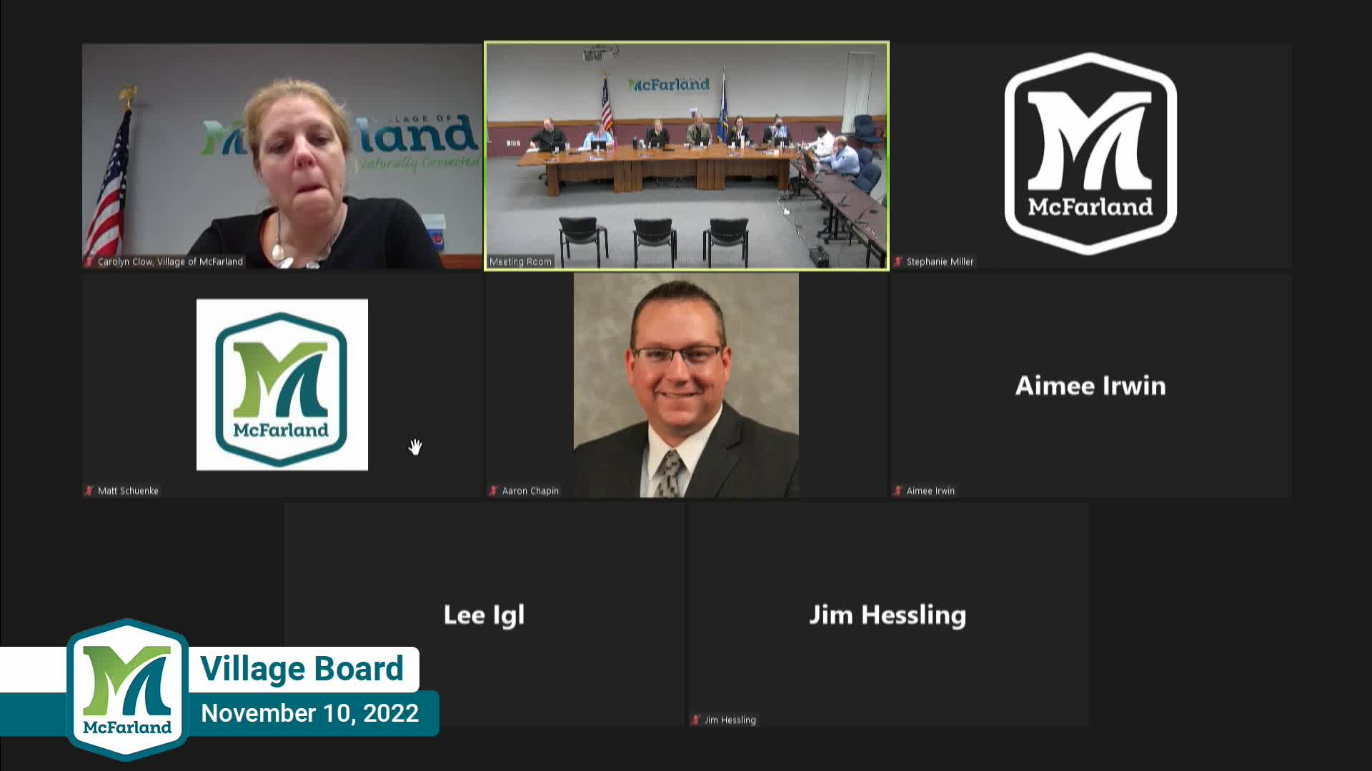 Village Board 11/10/22