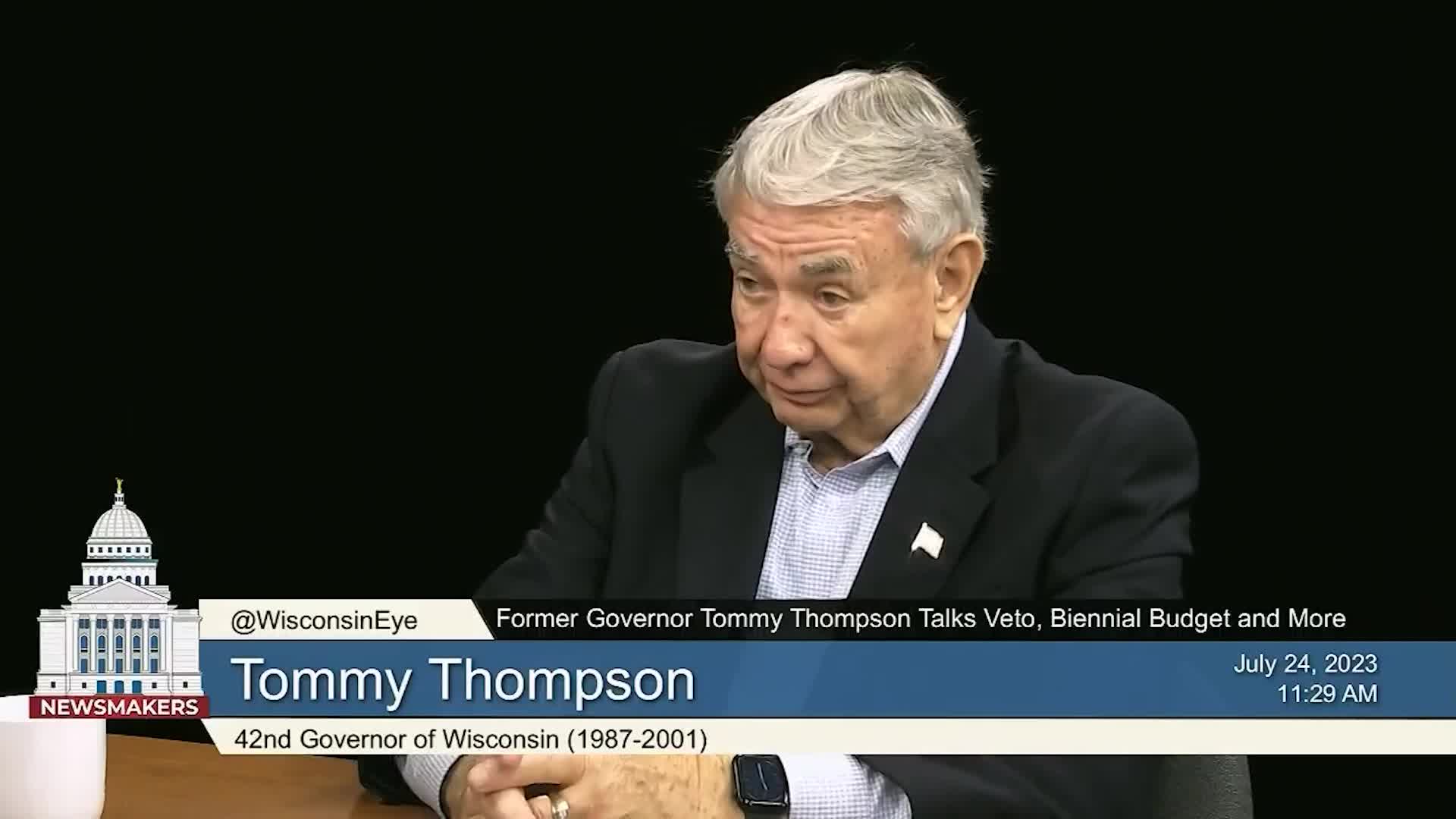 Thumbnail image for Newsmakers: Former Governor Tommy Thompson Talks Veto